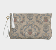 Regency-style Claddagh Vegan Leather Makeup Bag