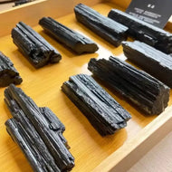 Natural Black Tourmaline Rough Stone – 1 lb Crystal | Grounding, Protection & Energy Balance