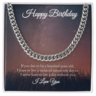 Cuban Link Chain Necklace with Gift Box | Sentimental Birthday Gift for Significant Other | 18"-22"