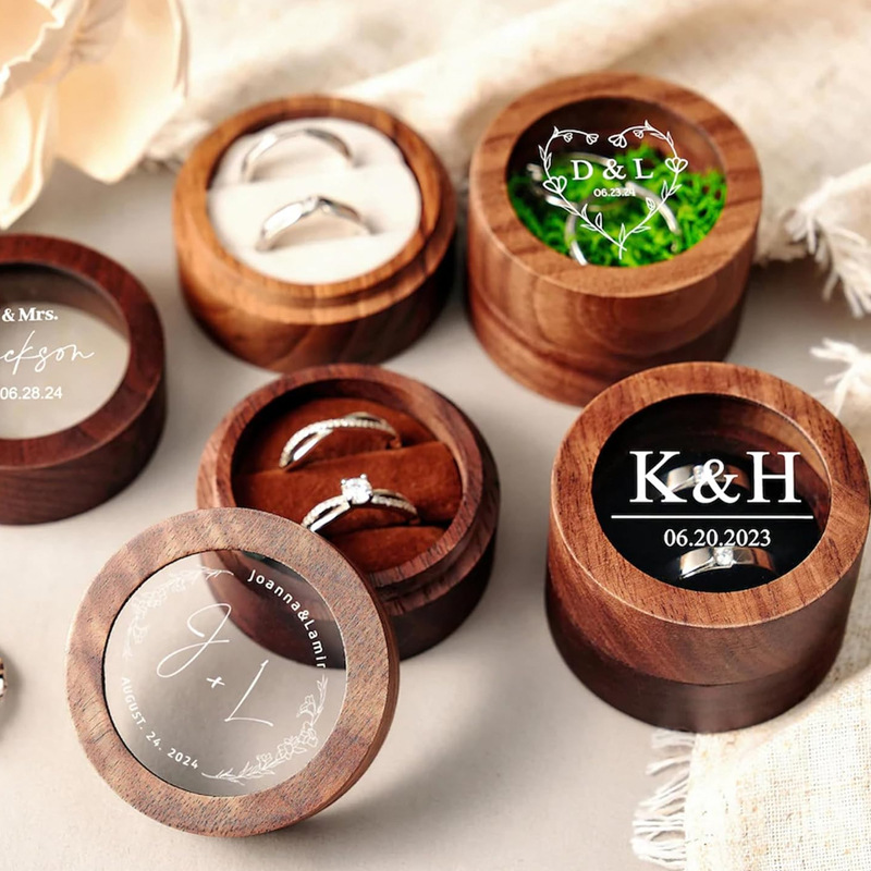 Personalied Wedding Season Ring Proposal Ceremony Box