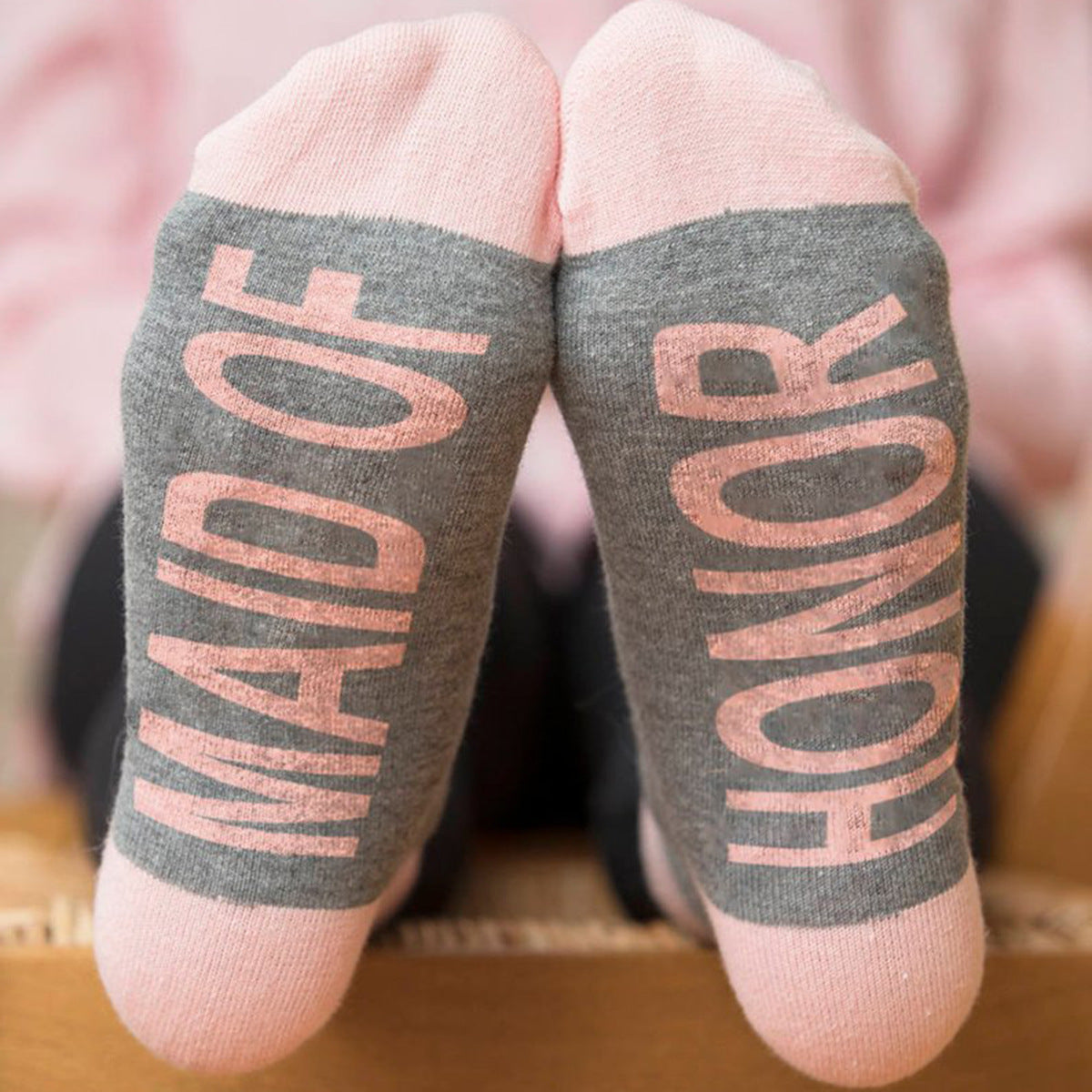 Wedding Party Socks - Bride, Maid of Honor, Bridesmaid