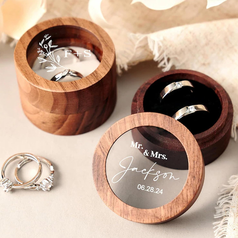 Personalied Wedding Season Ring Proposal Ceremony Box