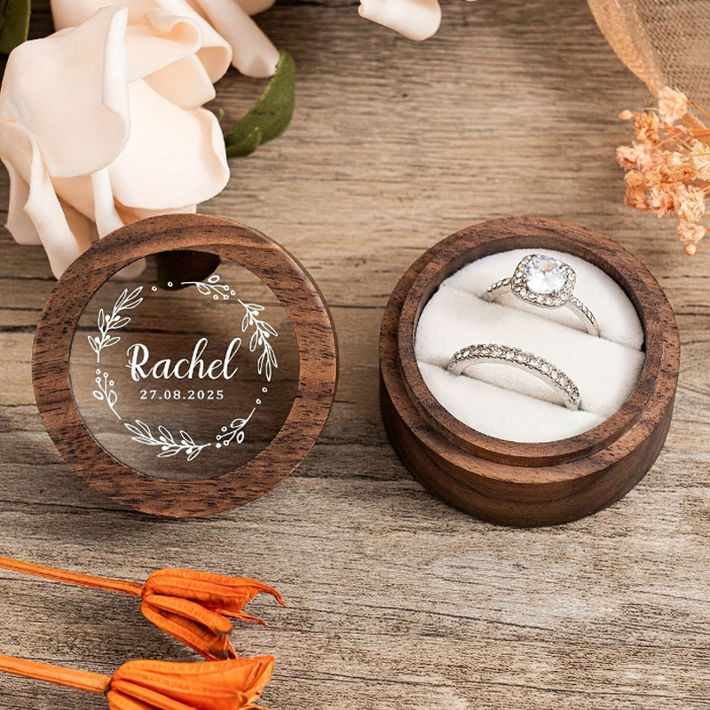 Personalied Wedding Season Ring Proposal Ceremony Box