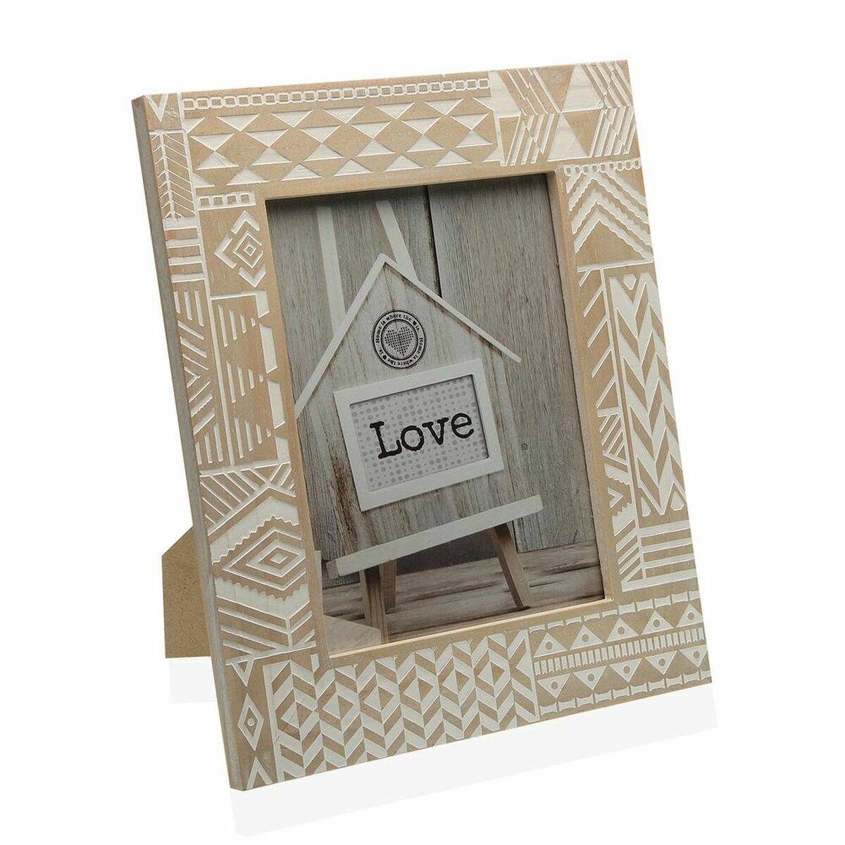5"x7" Photo Frame | Boho Wood Picture Frame | Wedding Gift