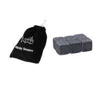 Granite Whiskey Stones Gift Set | Reusable Chilling Stones | Groomsman Gift, Wedding Gift for Him, Bar Accessories