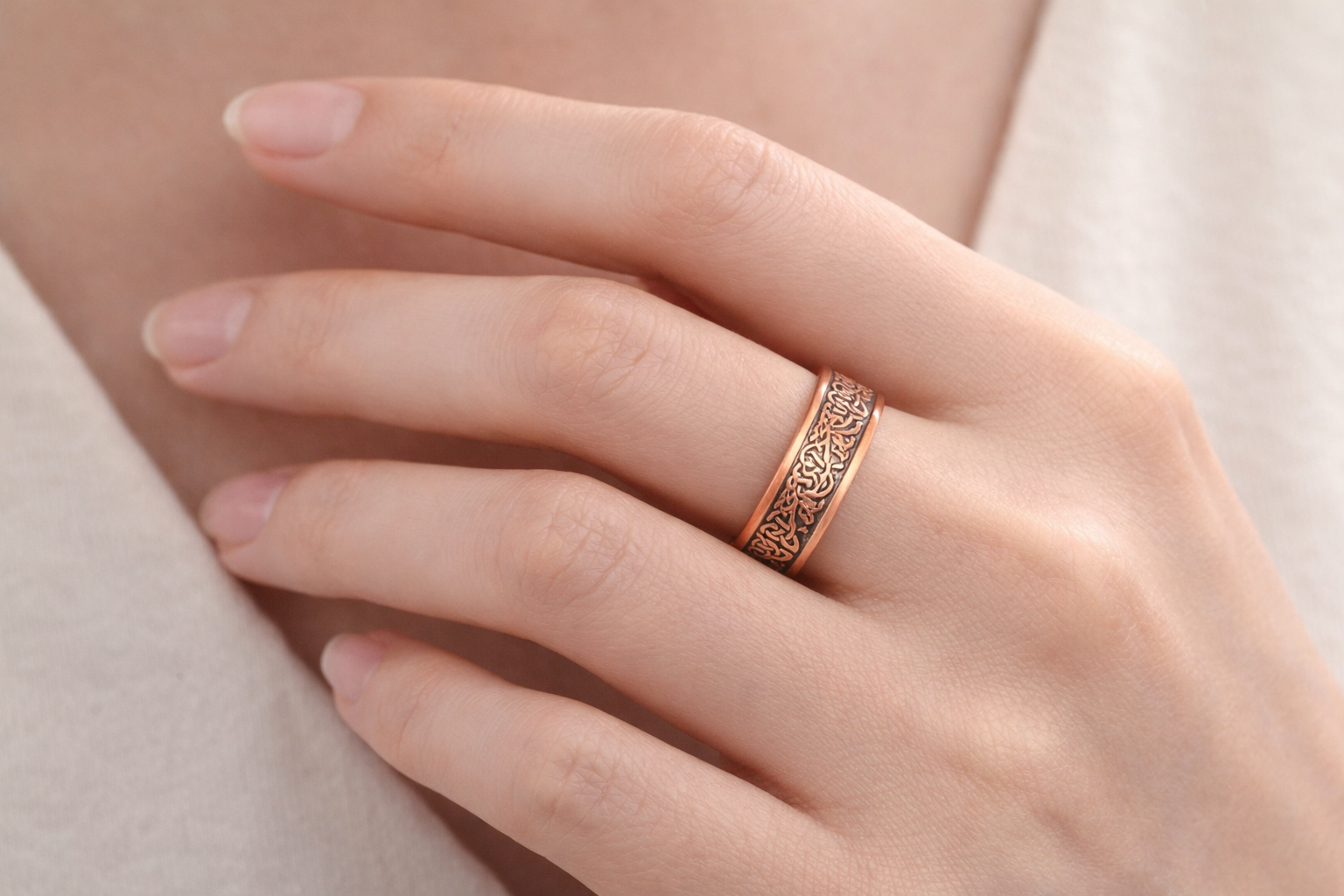 Tree of Life Copper Magnetic Bracelet – Celtic Copper Cuff