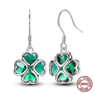 'Lucky Era' Clover Earrings – 925 Sterling Silver Green Zircon (Multiple Styles)