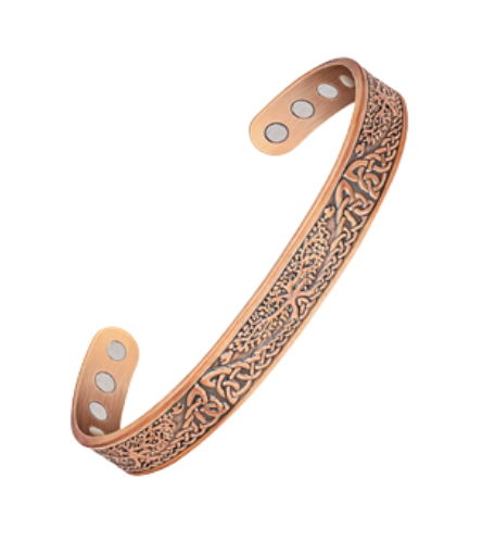 Tree of Life Copper Magnetic Bracelet – Celtic Copper Cuff