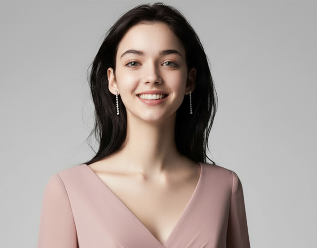 Moissanite Tassel Drop Earrings | Sterling Silver, Wedding Jewelry