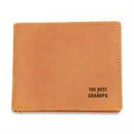 The Best Grandpa Leather Wallet | Father's Day Gift for Grandfather | Birthday Present