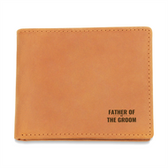 Father of the Groom Leather Wallet for Dad | Premium Father's Day Gift