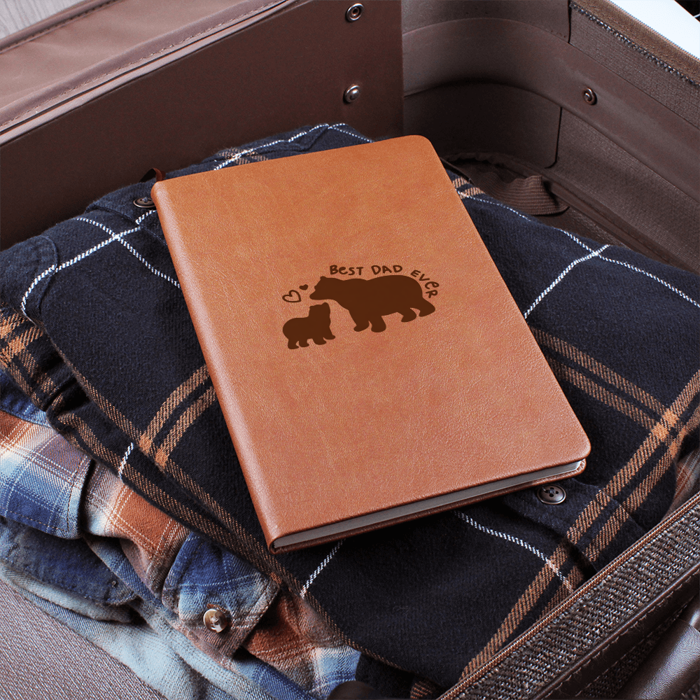 Best Dad Ever Vegan Leather Journal | Father's Day Gift from Child