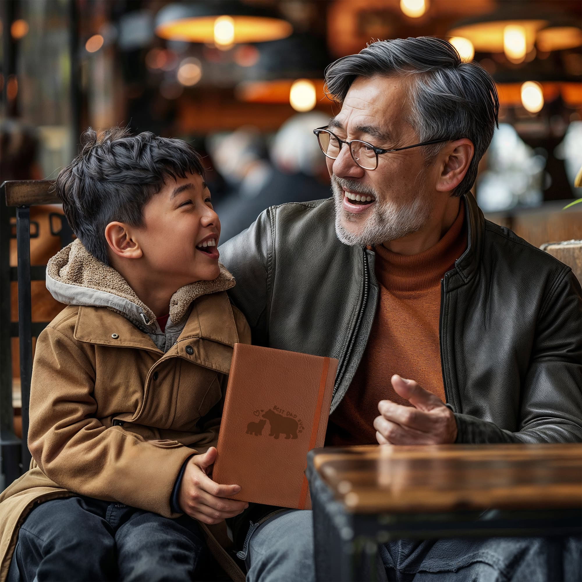 Best Dad Ever Vegan Leather Journal | Father's Day Gift from Child