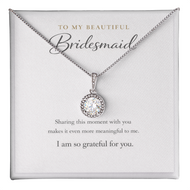 Bridesmaid Eternal Hope Necklace – CZ Wedding Party Thank You Gift