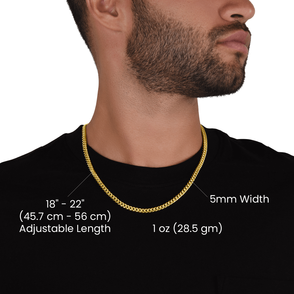 Cuban Link Chain Necklace with Gift Box | Sentimental Birthday Gift for Significant Other | 18"-22"