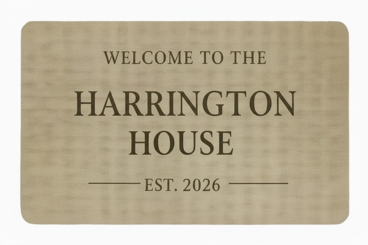 Personalized Welcome Mat | Housewarming Gift, Wedding Gift