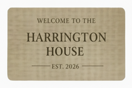 Personalized Welcome Mat | Housewarming Gift, Wedding Gift