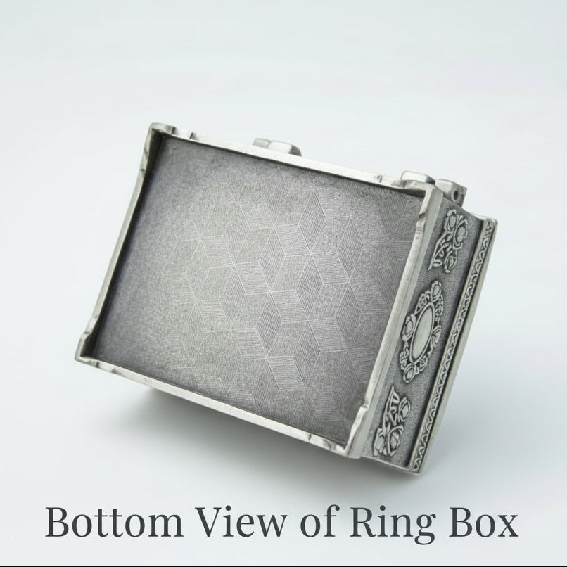 Personalized Vintage Ring Box | Small Custom Name Jewelry Box | Bridesmaid Gift