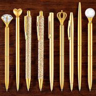 9pcs Gold Ballpoint Pens | Wedding Guestbook Signature Pens