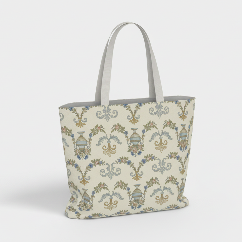 Ivory Regency Oversized Market Tote - Bridgerton Inspired Gift for her