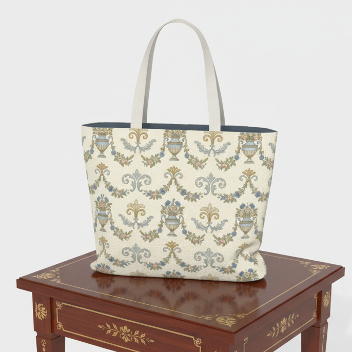 Ivory Regency Oversized Market Tote - Bridgerton Inspired Gift for her