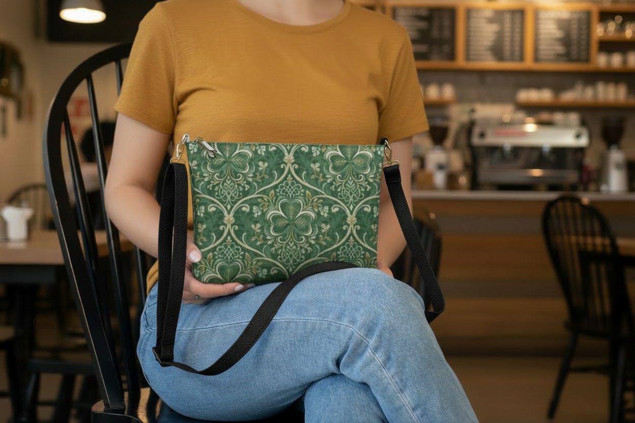 Regency Clover Crossbody Purse - St. Patrick's Day or Birthday Gift